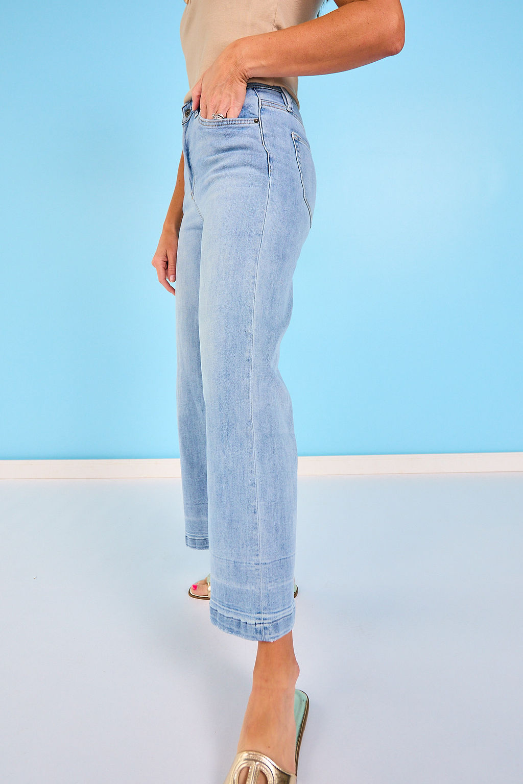Mica Super High Rise Wide Leg Jeans