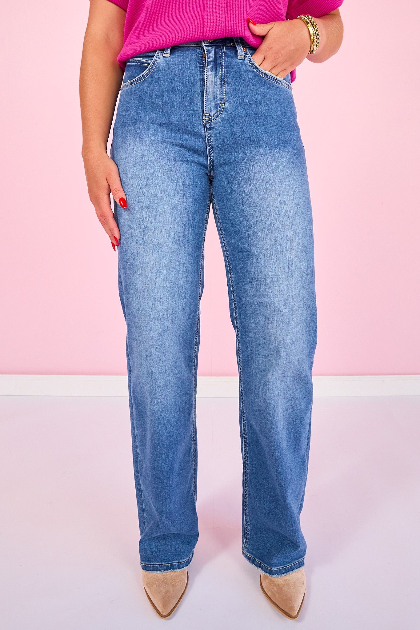 Mica High Rise Wide Leg Jeans
