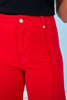 Mica Red High Rise Wide Leg Ankle Jeans