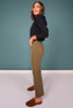 Mica Army Green High Rise Straight Leg Jeans