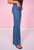 Mica High Rise Wide Leg Side Panel Jeans