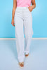 Risen White High Rise Wide Baggy Leg Jeans