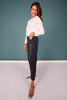 Vervet Black High Rise Barrel Jeans