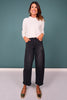 Vervet Black High Rise Barrel Jeans