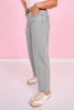 Vervet Olive Super High Rise Drawstring Wide Barrel Jeans