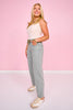 Vervet Olive Super High Rise Drawstring Wide Barrel Jeans