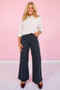Vervet High Rise Striped Extreme Wide Leg Jeans
