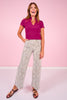 SSYS Elle High Neck Short Sleeve Top In Berry *FINAL SALE*