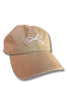 Beige Washed Ribbon Bow Embroidered Hat