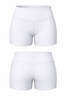 SSYS 3" White Biker Shorts