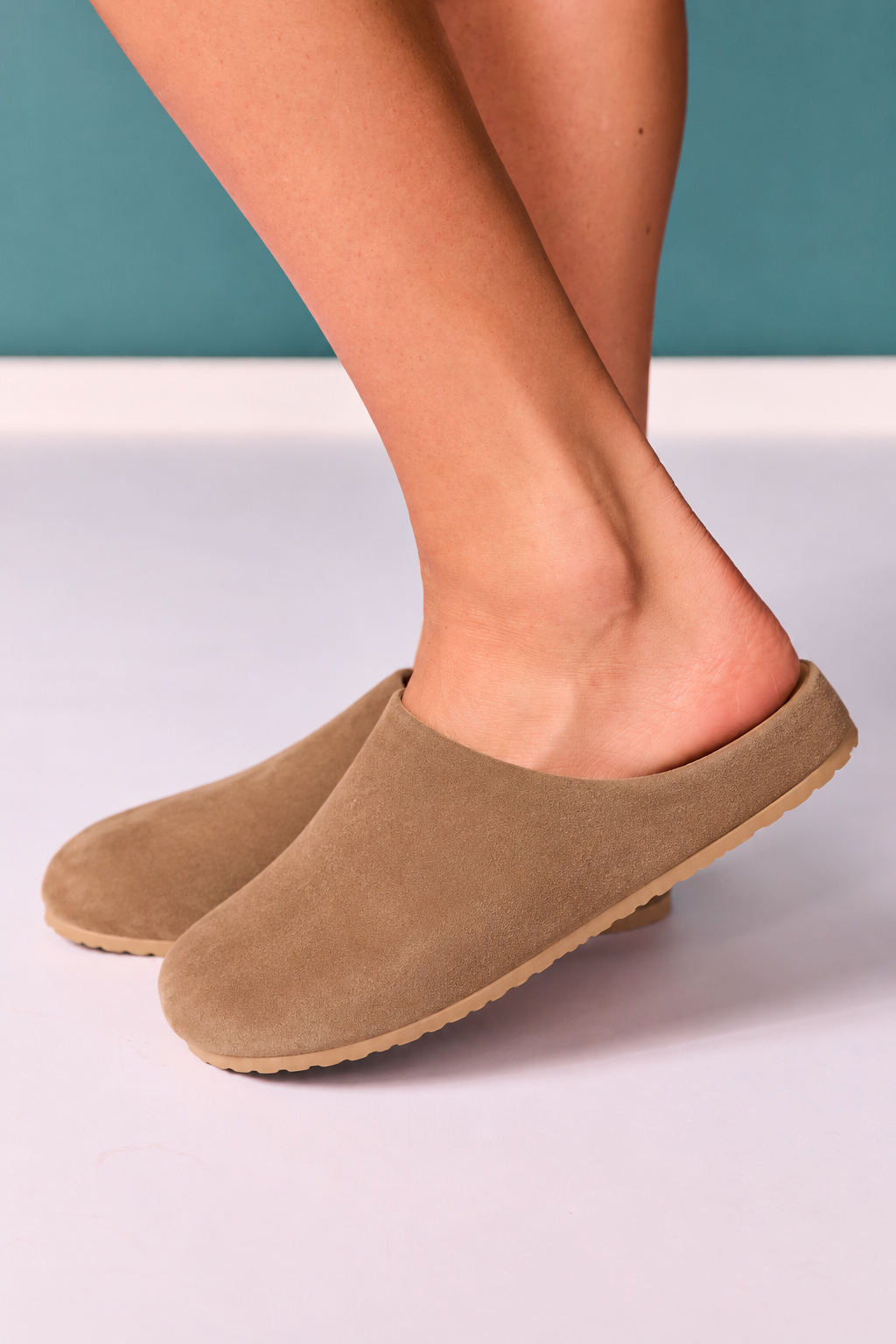Matisse Taupe Closed Toe Mules
