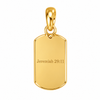 SSYS 18k Gold Plated Scripture Dog Tag Charm *FINAL SALE*