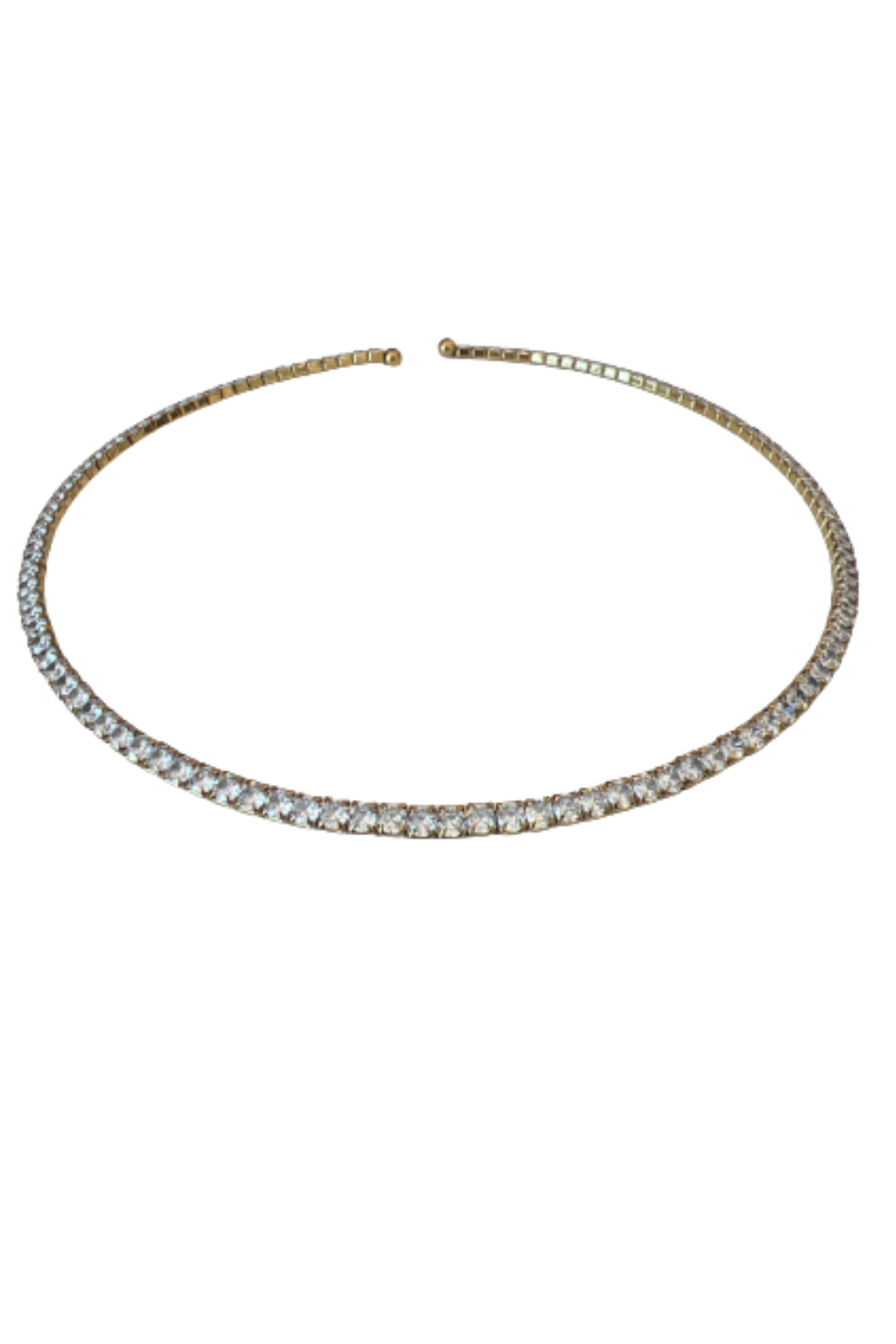 Gold Collar Tennis Necklace