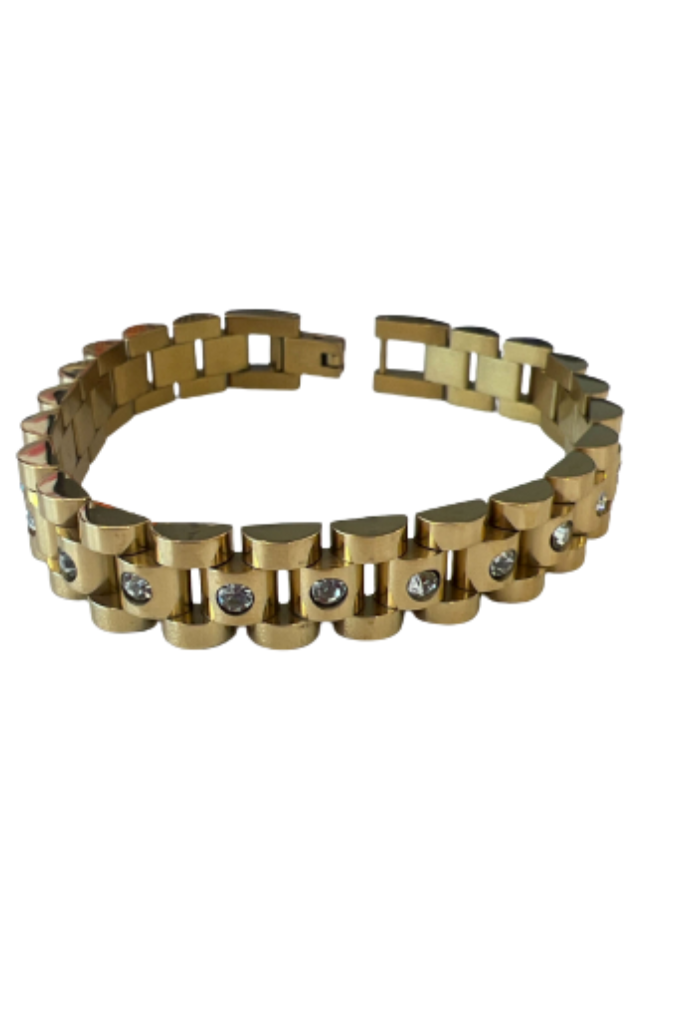 Gold Diamond Watch Band