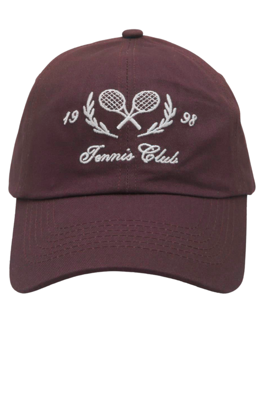 Burgundy Tennis Club Cap