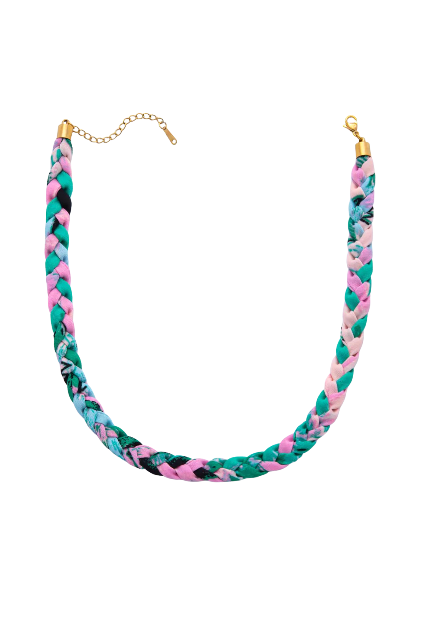 Tropical Braided Scarf Necklace