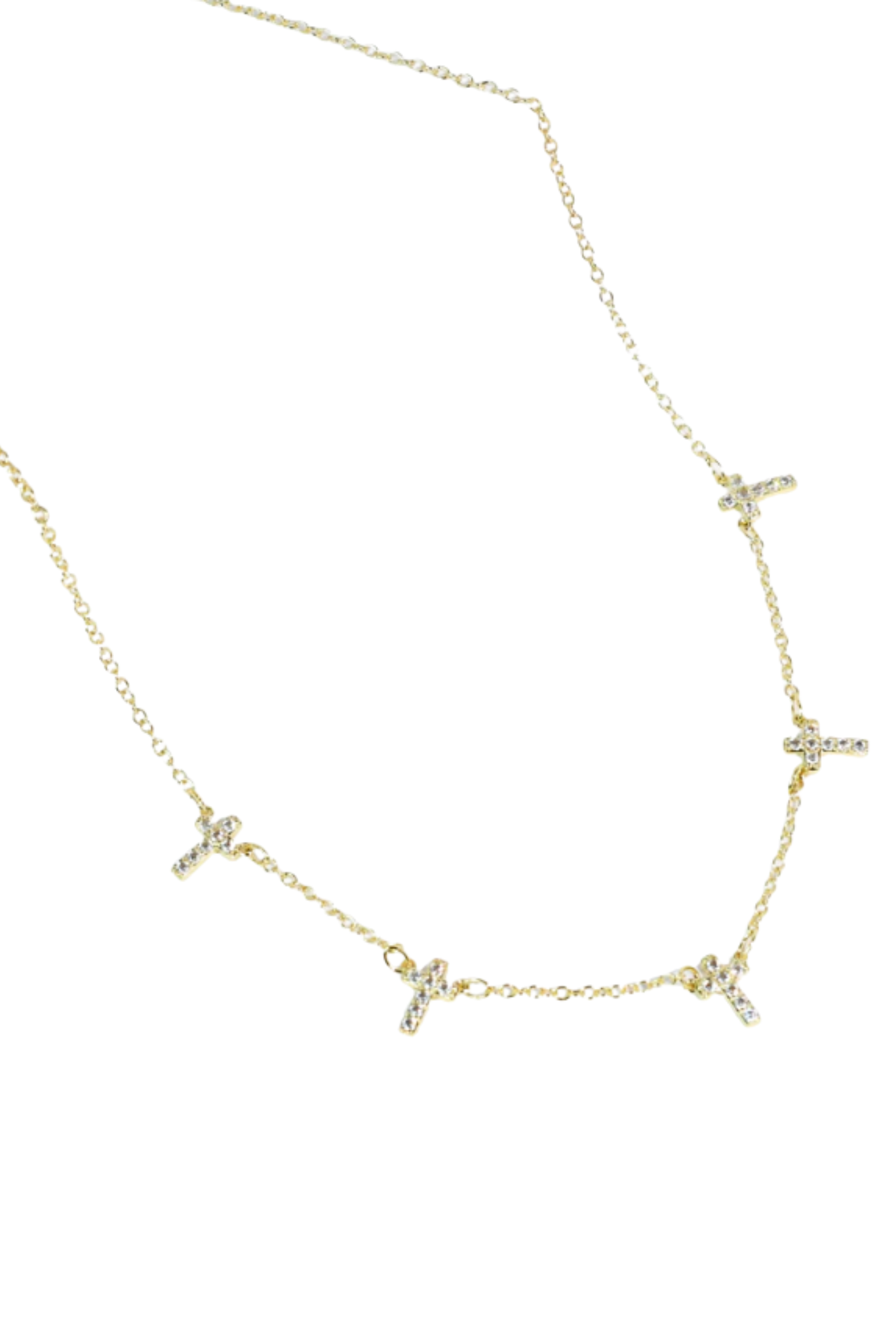 Gold Faith Drops Necklace