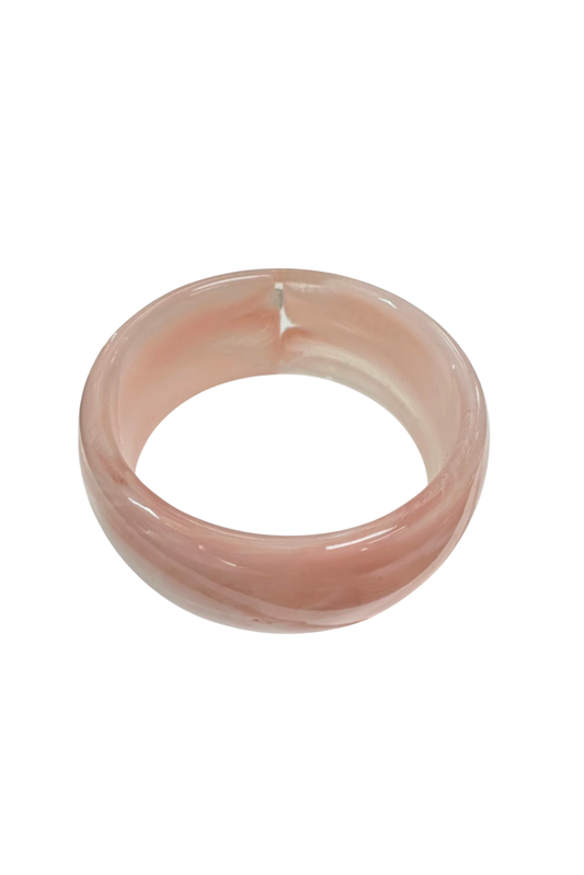 Pink Resin Bangle Bracelet