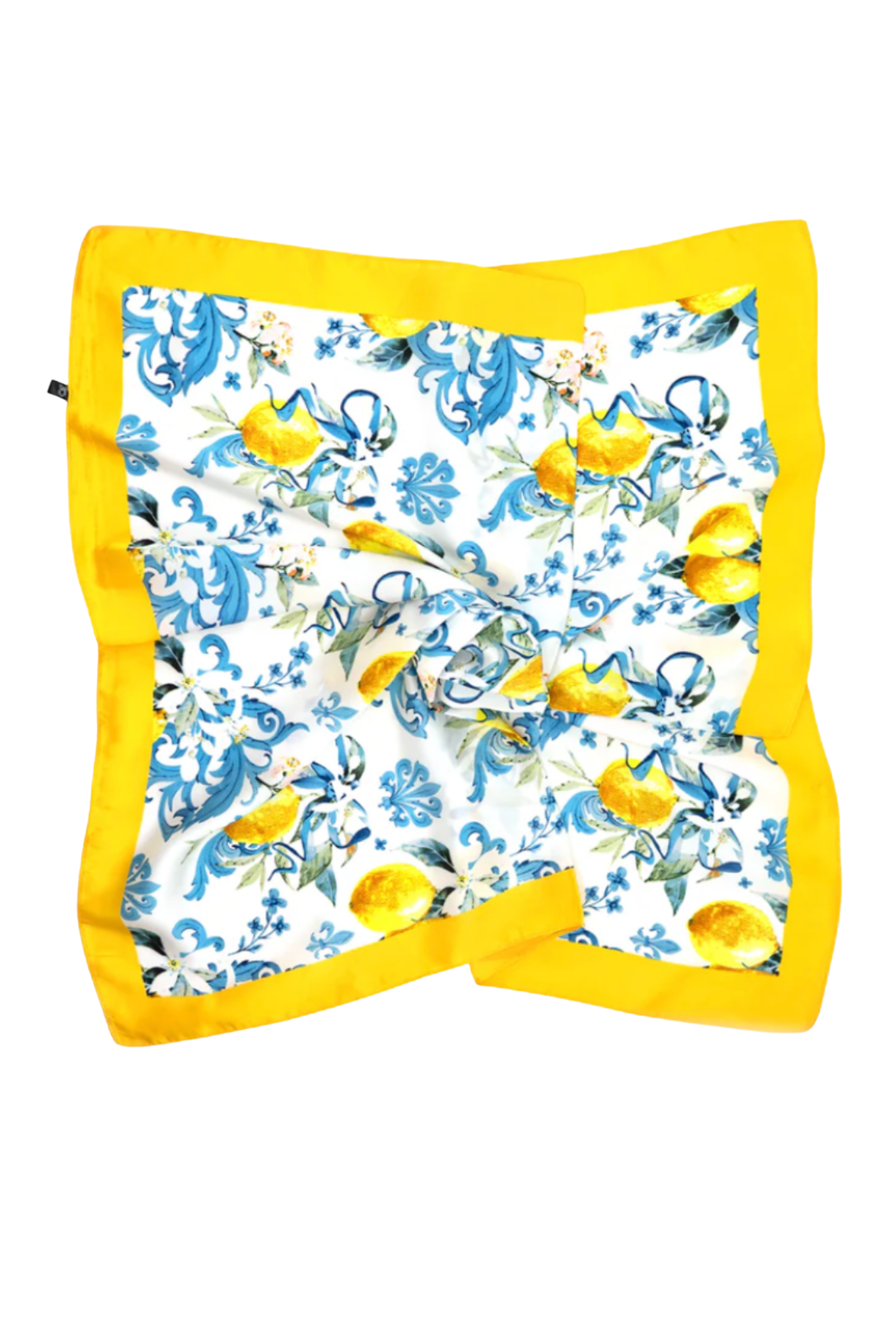 Yellow Lemon Patterned Scarf
