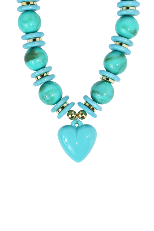 Blue Crush Beaded Necklace