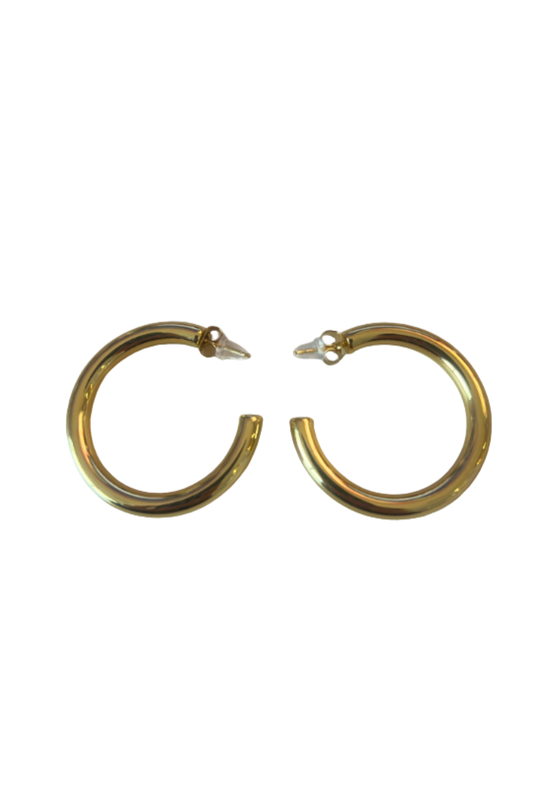 Gold Medium Hoop Earrings