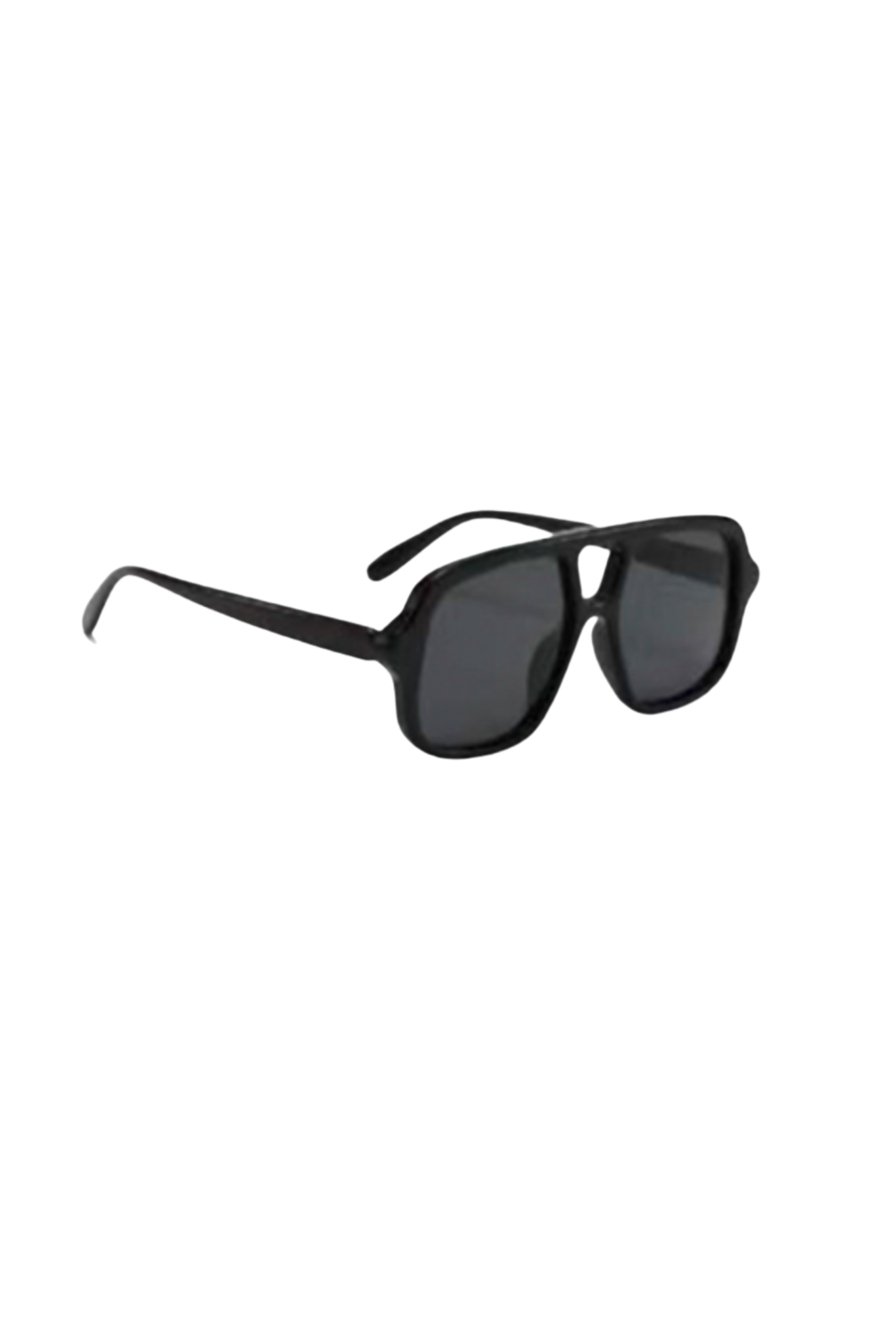 Black Blue Retro Aviator Sunglasses
