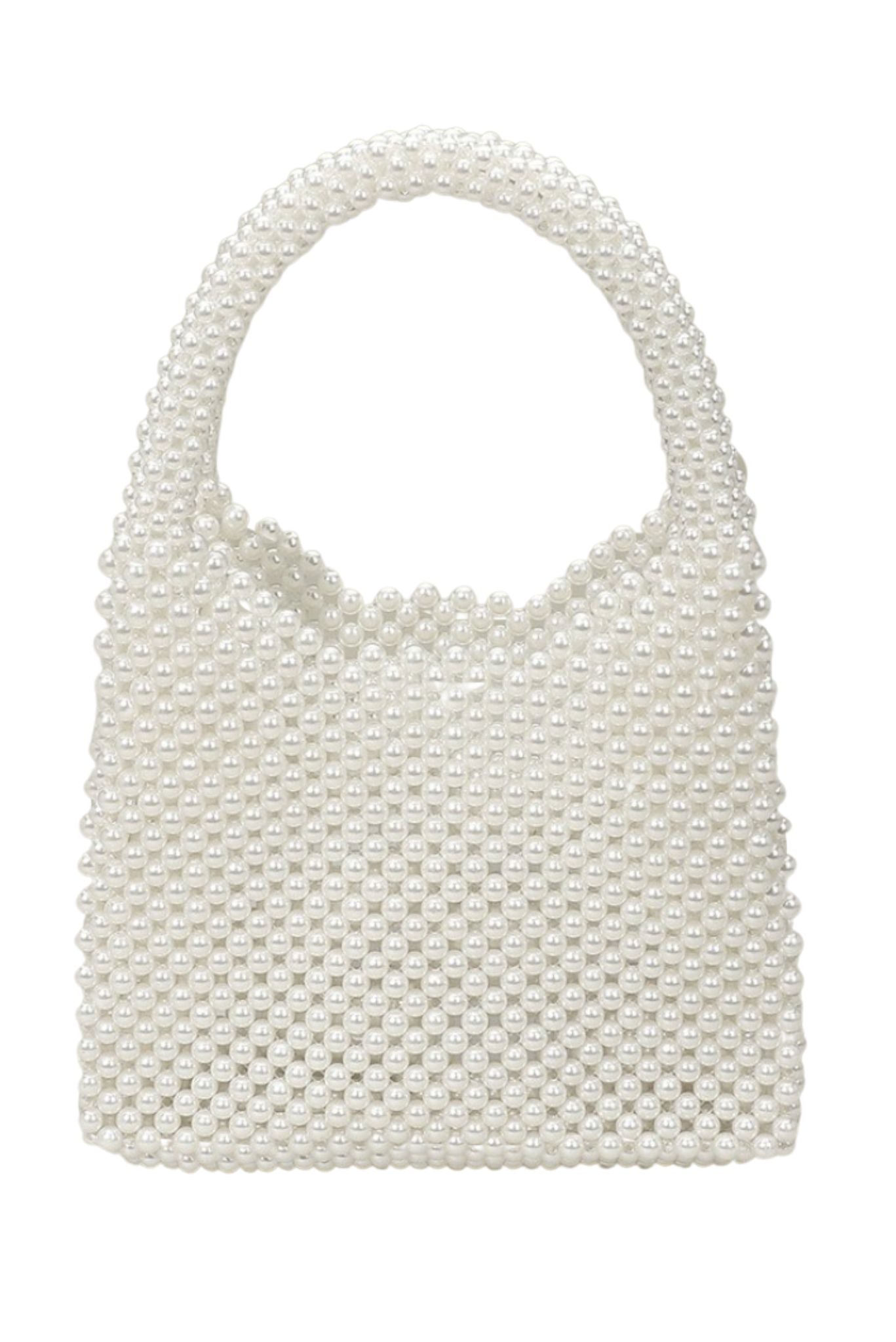 Pearl Beaded Top Handle Bag *FINAL SALE*
