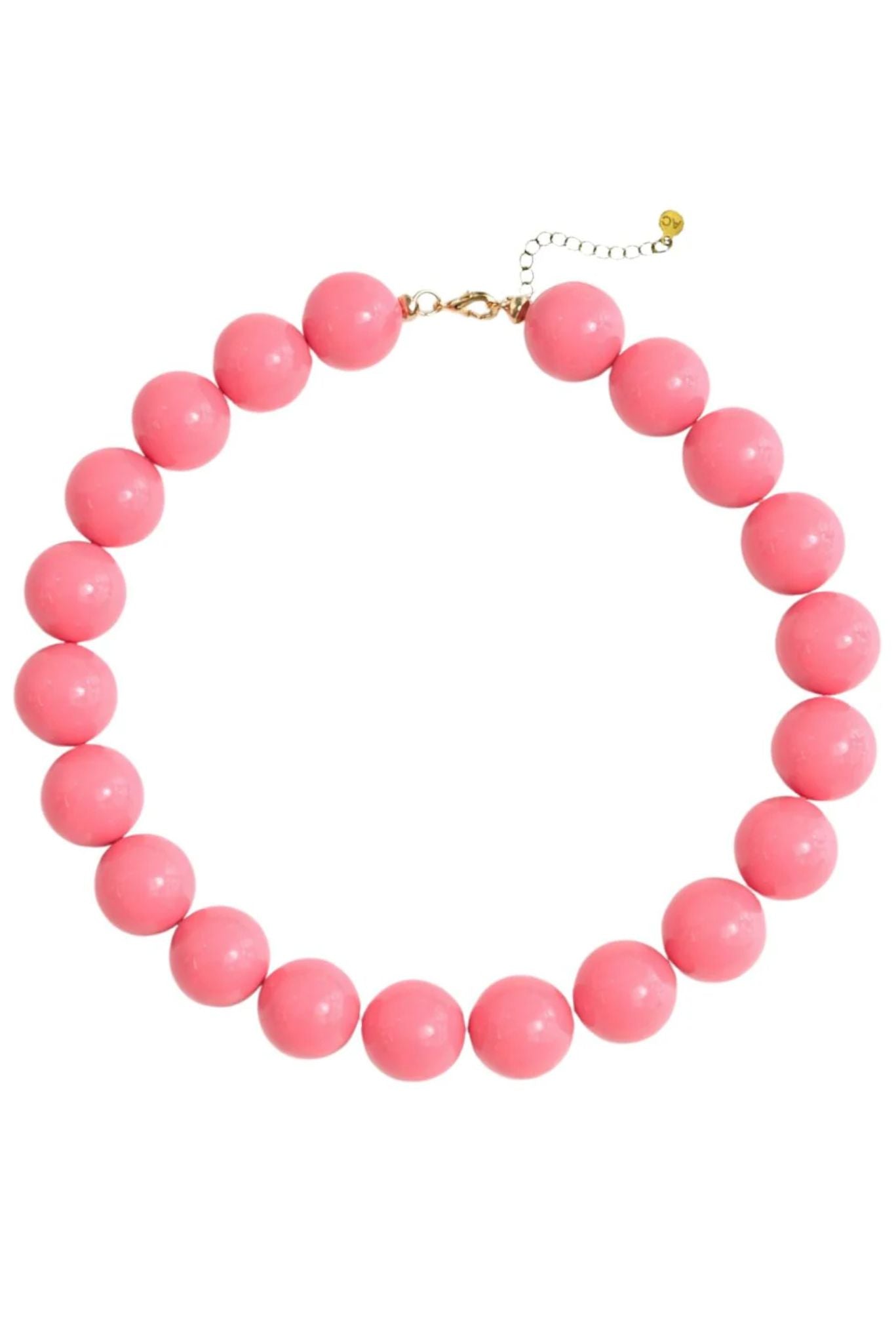 Pink Beaded Collar Necklace