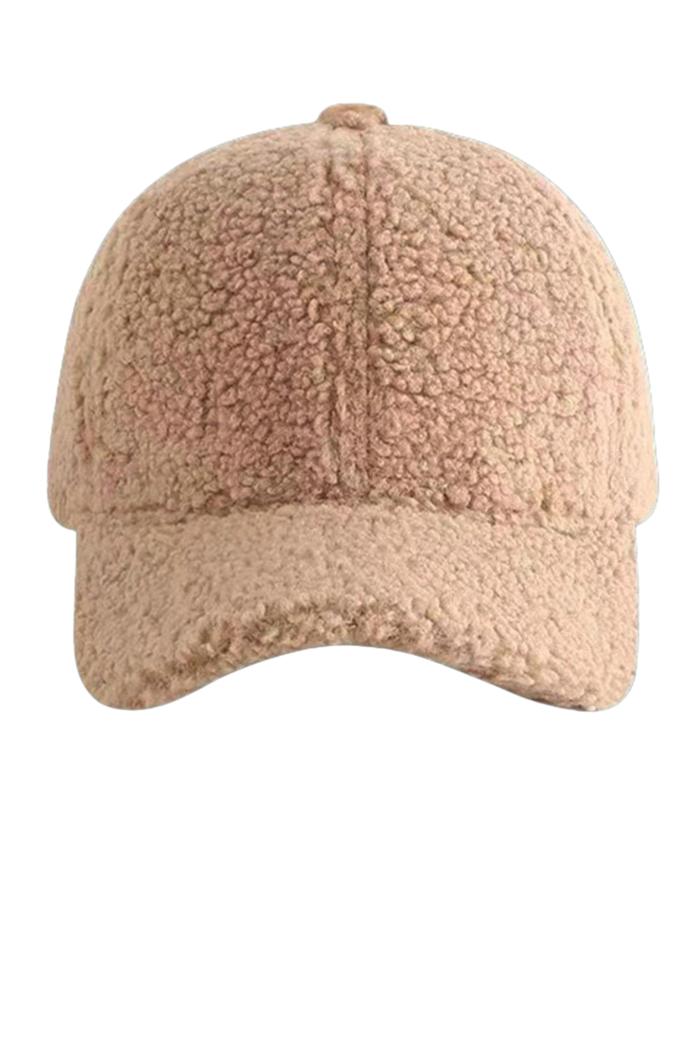 Beige Sherpa Baseball Cap