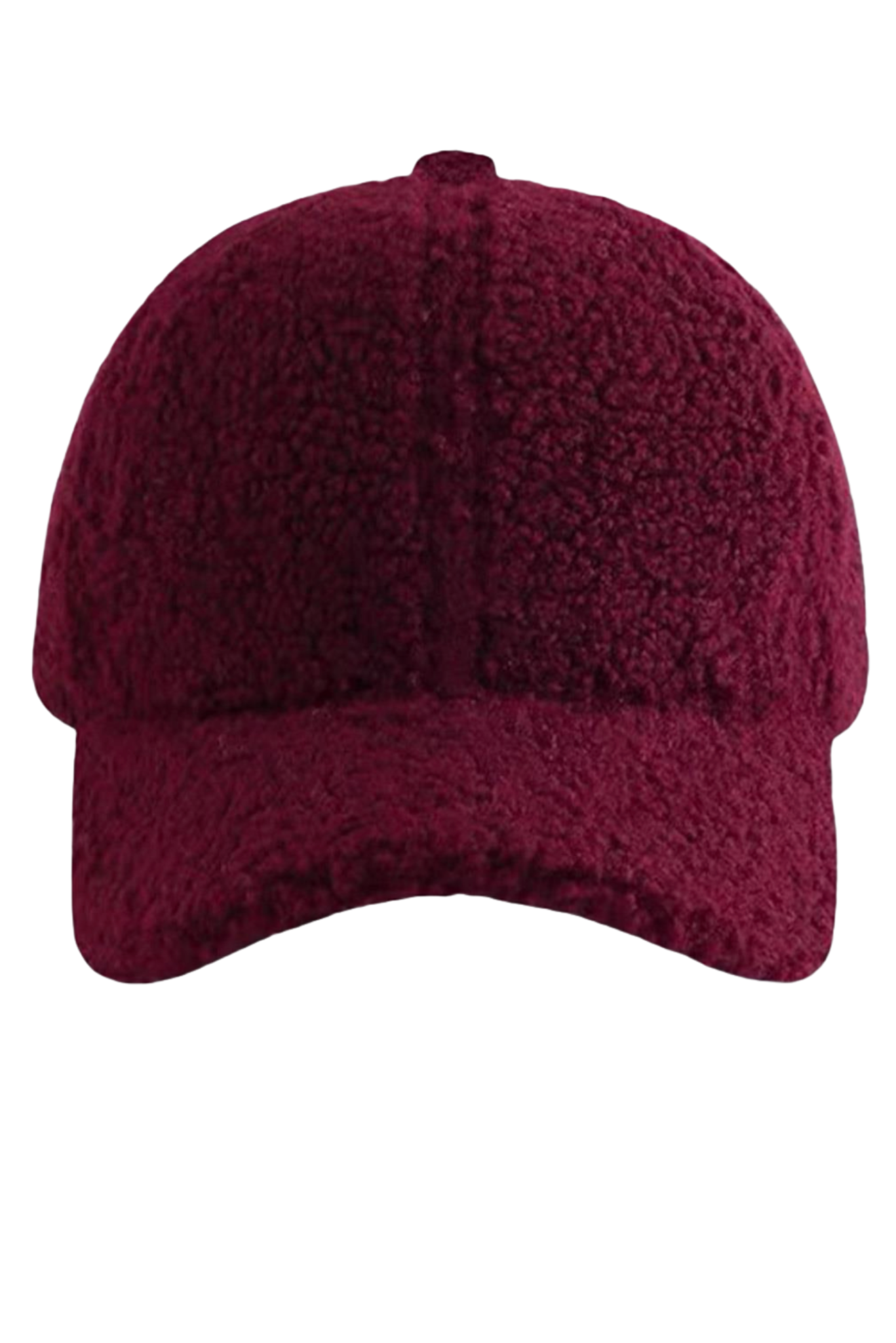 Burgundy Sherpa Baseball Cap