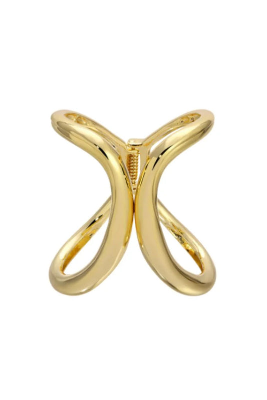 Gold Elongated Cuff Bracelet