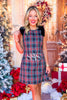SSYS Estelle Dress In Black Plaid