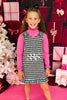 SSYS Kids Joyelle Sparkle Houndstooth Tweed Jumper Dress