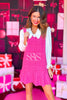 SSYS Cindy Lou Tweed Jumper Dress In Pink
