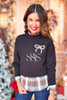 SSYS Pearl Bow Sweater In Black