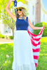 SSYS Halsten One Tier Maxi Skirt In White Eyelet