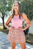 SSYS Lottie Pleated Skort In Retro Floral
