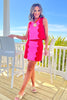 SSYS Fiona Scallop Colorblock Set In Red and Pink