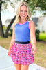 SSYS Lottie Pleated Skort In Pink Camo