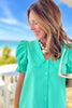 SSYS Gemma Peter Pan Collared Dress In Seafoam