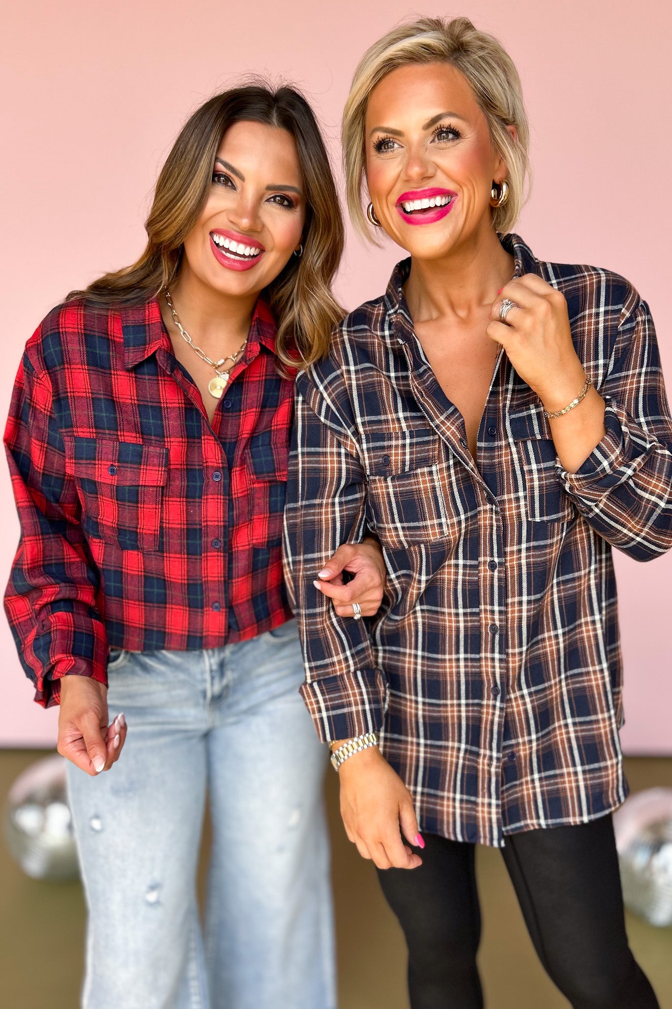 Red Plaid Collared Button Down Front Pocket Top *FINAL SALE*, all flanel, sale piece, on sale top, perfect fall top, fall layers, fall layering top, button down top, fall style, mom style, chic fall trend, SSYS by mallory fitzimmons 