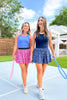 SSYS Lottie Pleated Skort In Pink Camo