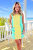 SSYS Fiona Scallop Colorblock Set In Seafoam and Lime