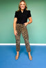 Lovervet By Vervet High Rise Leopard Kick Flare Jeans