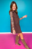 SSYS Parker Denim Dress In Chocolate