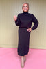 Black High Neck Sweater Midi Skirt Set *FINAL SALE*