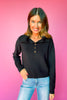 SSYS Thelma Button Turtleneck Sweater In Black