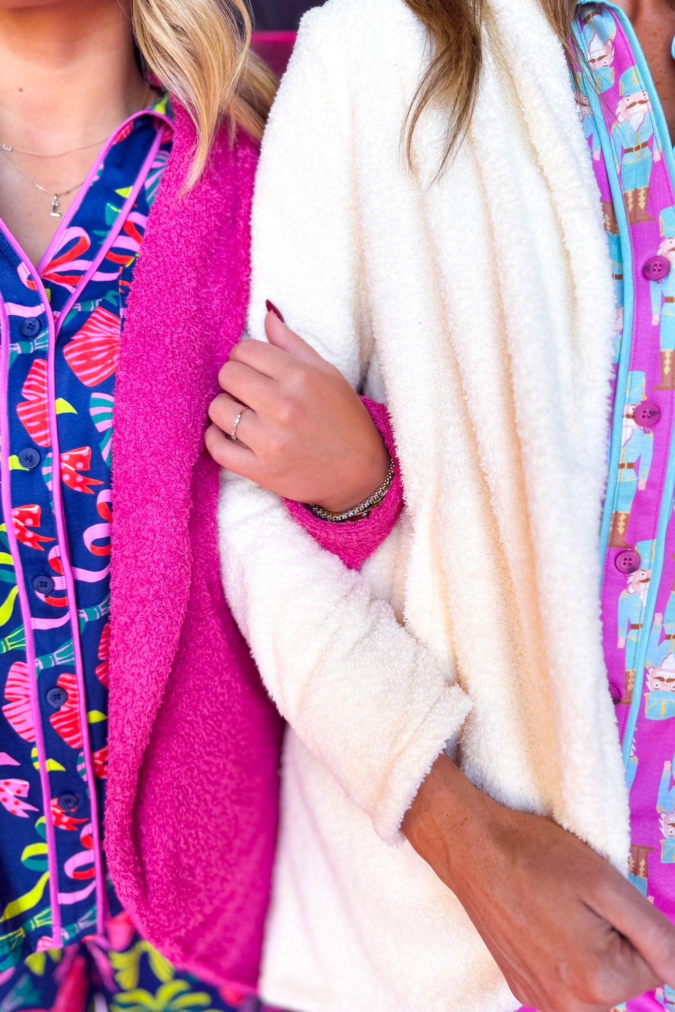 SSYS Winnie Open Shawl Cardigan In Pink