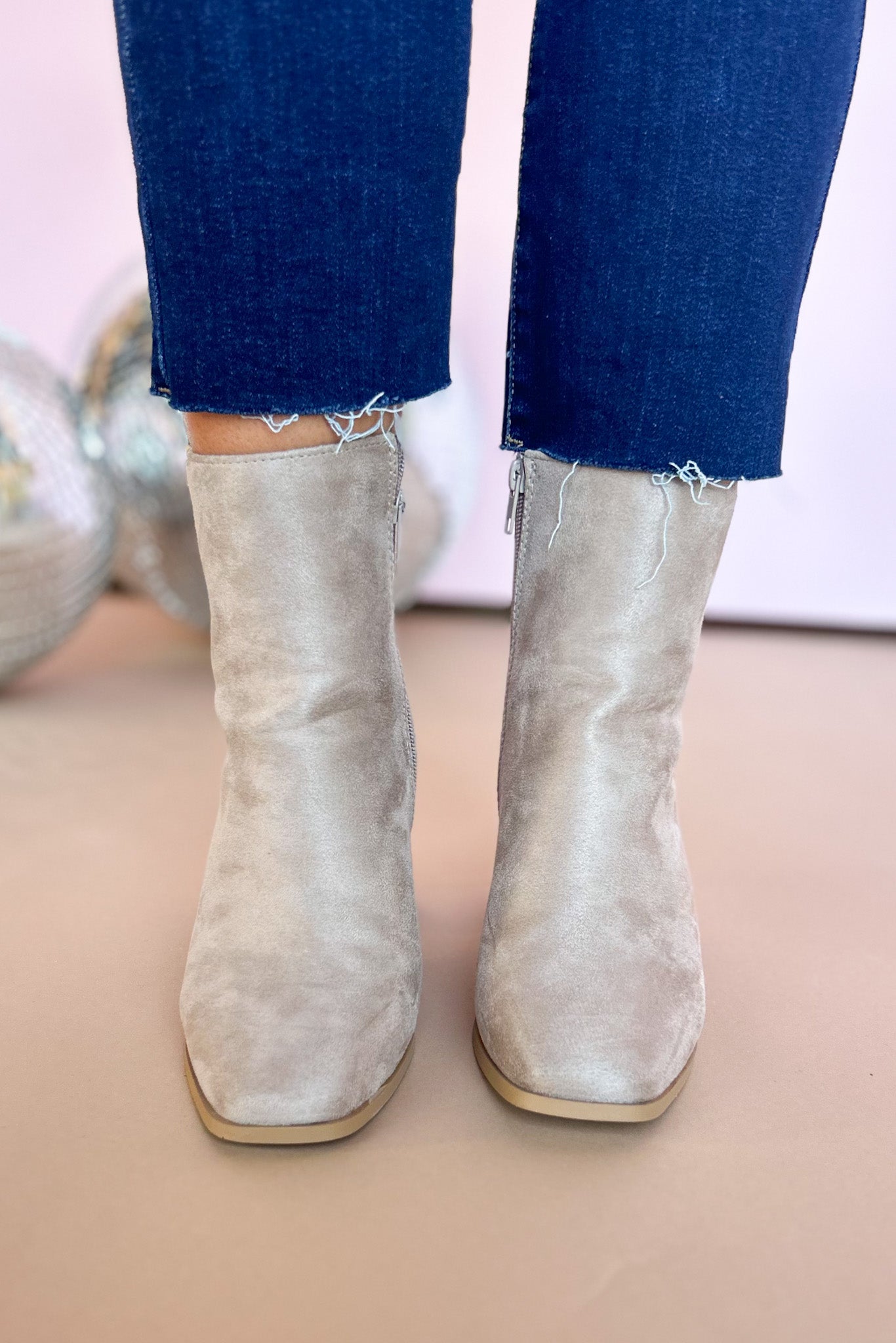 SCHUKARTaupe, boots, booties, fall booties, must have booties, elevated style, mom style, fall fashion, ssys by Mallory Fitzsimmons