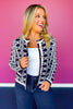 SSYS Martha Lattice Cardigan In Navy